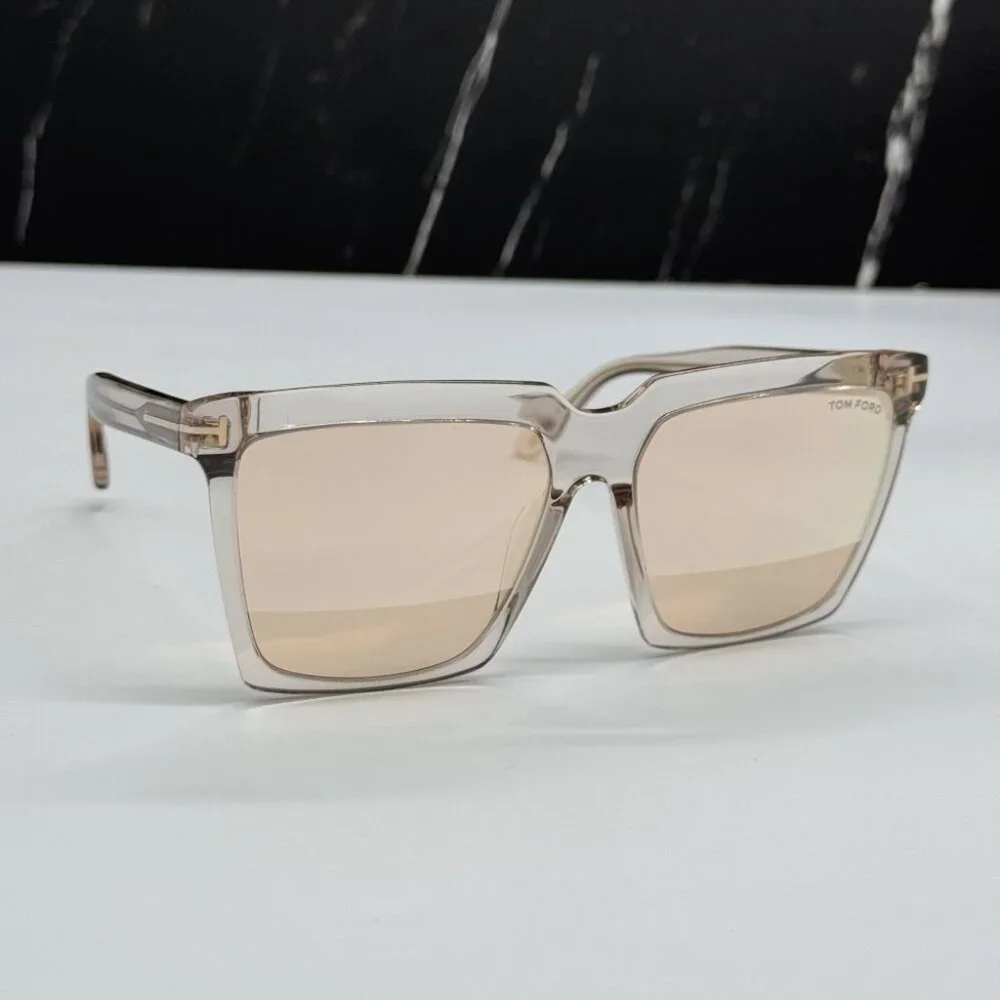 NEW TOM FORD TF764 20Z WOMEN SQUARE SUNGLASSES TOM FORD SABRINA-02 FT0764